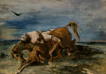 Mazepa na umierającym koniu, 1824