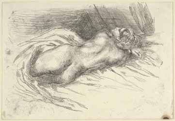 Studium kobiety widzianej z tyłu, 1833., 1833.