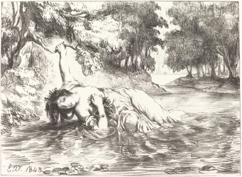 Śmierć Ofelii (Akt IV, scena VII)