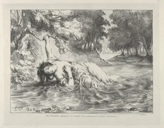 Śmierć Ofelii, 1843., 1843.