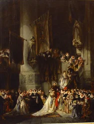 Ceremonia w kościele w Delft.