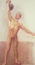 Sztangista wagi ciężkiej, 1912