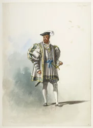 Btv1b84558104 04 - Saint-Saëns - Henryk VIII - Maquettes de costumes - Lacoste - 4th Seigneur