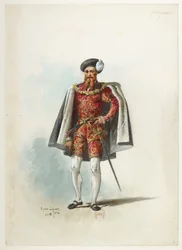 Btv1b84558104 06 - Saint-Saëns - Henryk VIII - Modele kostiumów - Lacoste - 6. Seigneur