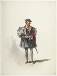 Btv1b84558104 07 - Saint-Saëns - Henryk VIII - Modele kostiumów - Lacoste - 7. Seigneur