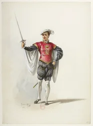 Btv1b84558104 11 - Saint-Saëns - Henryk VIII - Maquettes de costumes - Lacoste - 11th Costume