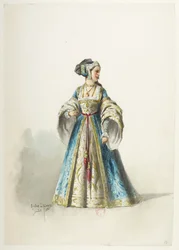 Btv1b84558104 18 - Saint-Saëns - Henryk VIII - Maquettes de costumes - Lacoste - 18th Costume