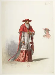 Btv1b84558104 27 - Saint-Saëns - Henryk VIII - Modele kostiumów - Lacoste - 27. Prałat