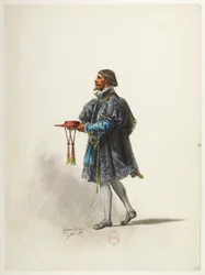Btv1b84558104 34 - Saint-Saëns - Henryk VIII - Maquettes de costumes - Lacoste - 34. Kostium