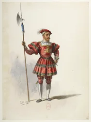 Btv1b84558104 36 - Saint-Saëns - Henryk VIII - Maquettes de costumes - Lacoste - 36. Kostium