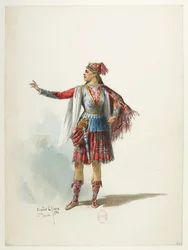 Btv1b84558104 44 - Saint-Saëns - Henryk VIII - Modele kostiumów - Lacoste - 44. Kostium
