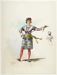 Btv1b84558104 46 - Saint-Saëns - Henryk VIII - Modele kostiumów - Lacoste - 46. Kostium