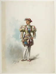 Btv1b84558104 57 - Saint-Saëns - Henryk VIII - Maquettes de costumes - Lacoste - 57. Kostium