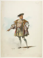 Btv1b84558104 60 - Saint-Saëns - Henry VIII - Maquettes de costumes - Lacoste - 60. Henryk VIII
