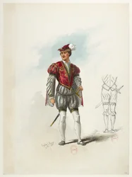 Btv1b84558104 66 - Saint-Saëns - Henryk VIII - Maquettes de costumes - Lacoste - 64th Costume