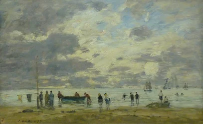 Francuski:  Plage de Deauville Plaża w Deauville
