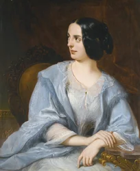 Portret aktorki teatru cesarskiego Vera Samoylova, 1845