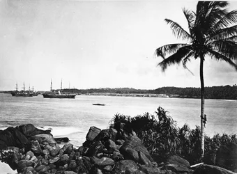 Port w Kolombo, ok. 1860-80