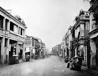 Queens Road, Hongkong, ok. 1875 r.
