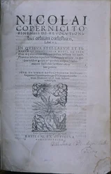 Frontyspis z drugiego wydania De Revolutionibus Orbium Coelestium Mikołaja Kopernika (książka drukowana)