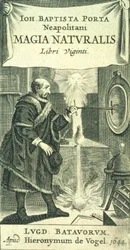 Frontyspis do Magiae Naturalis Libri Viginti autorstwa Giovanniego Battisty della Porta, 1644