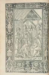 Ilustracja z chrześcijańskiego Decachordum autorstwa Marka Vigeriusa (1446-1516), Fano