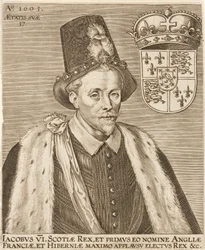 Jakub VI ze Szkocji i Jakub I z Anglii, wyd. 1603.