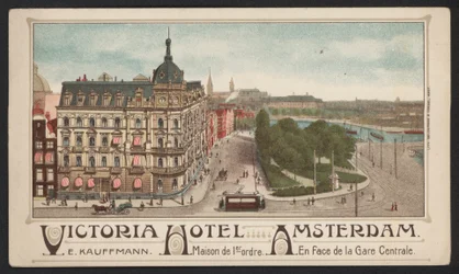 Victoria Hotel, Amsterdam (kolorowy grawerunek)
