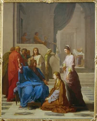 Jezus w domu Marty i Marii (obraz na płótnie)