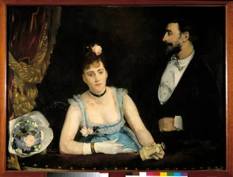 Loża włoska. Obraz Evy Gonzales (1849 - 1883)