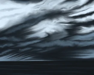 Błękitne niebo i ocean, ok. 2020-24 (grafika cyfrowa)