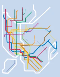 Metro w Nowym Jorku, 2025 (grafika cyfrowa)