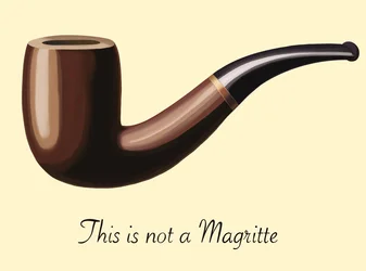 To nie jest Magritte, 2025 (grafika cyfrowa)