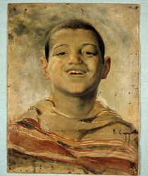 Mały bandyta (olej na płótnie)