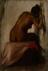 Siedząca postać kobiety, c.1898 [LDUCS-5186]