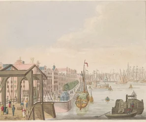 Zewnętrze w Amsterdamie, ok. 1810-1813 Vue du Buitenkant le long de l