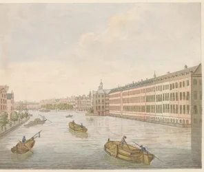 Widok Binnen-Amstel, ok. 1810-1813 Vue du Blaauwe-Brug, wnętrze award de l