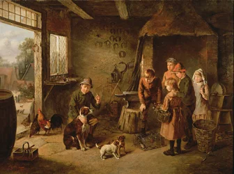 Dzień w kuźni, 1887