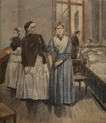 Krzyż Honorowy dla Madamoiselle Bottard, ilustracja z „Le Petit Journal: Supplement illustre”, 16 stycznia 1898