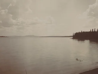 Jezioro Yellowstone, lata 80. XIX wieku.