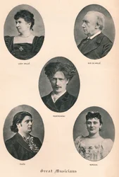 Wielcy Muzycy - Płyta X., c1880, 1895