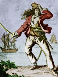 Mary Read (1690-1720) angielska piratka (ryc.)