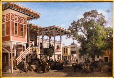 Dziedziniec Caravanserai w Trebizondzie