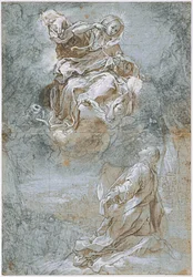 Cud świętego pasa (recto), ok. 1600-1610