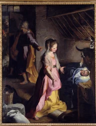 Obraz szopkowy Federico Barocciego zwany Barokiem lub Il Baroccio (1528-1612)
