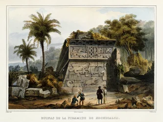 Ruiny piramidy Xochicalco, 1839?