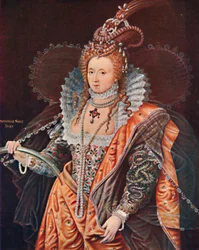 Królowa Elżbieta. Portret emblematyczny autorstwa Zucchero, c1602, 1903
