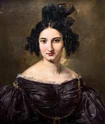 Portret kobiety, przed 1840 (olej na płótnie)