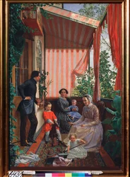 Portret rodzinny na balkonie