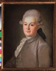 Portret hrabiego Artemi Woroncowa (1748-1813). Obraz Fiodora (Fedora lub Fiodora) Stepanovicha Rokotova (1735-1808), olej na płótnie, po 1768 r. Sztuka rosyjska